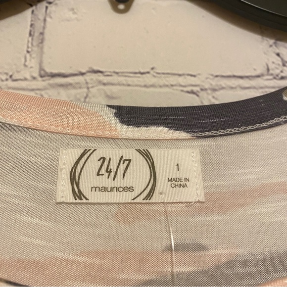 Maurices Womens Tunic 1X Camouflage Print New - Picture 2 of 7